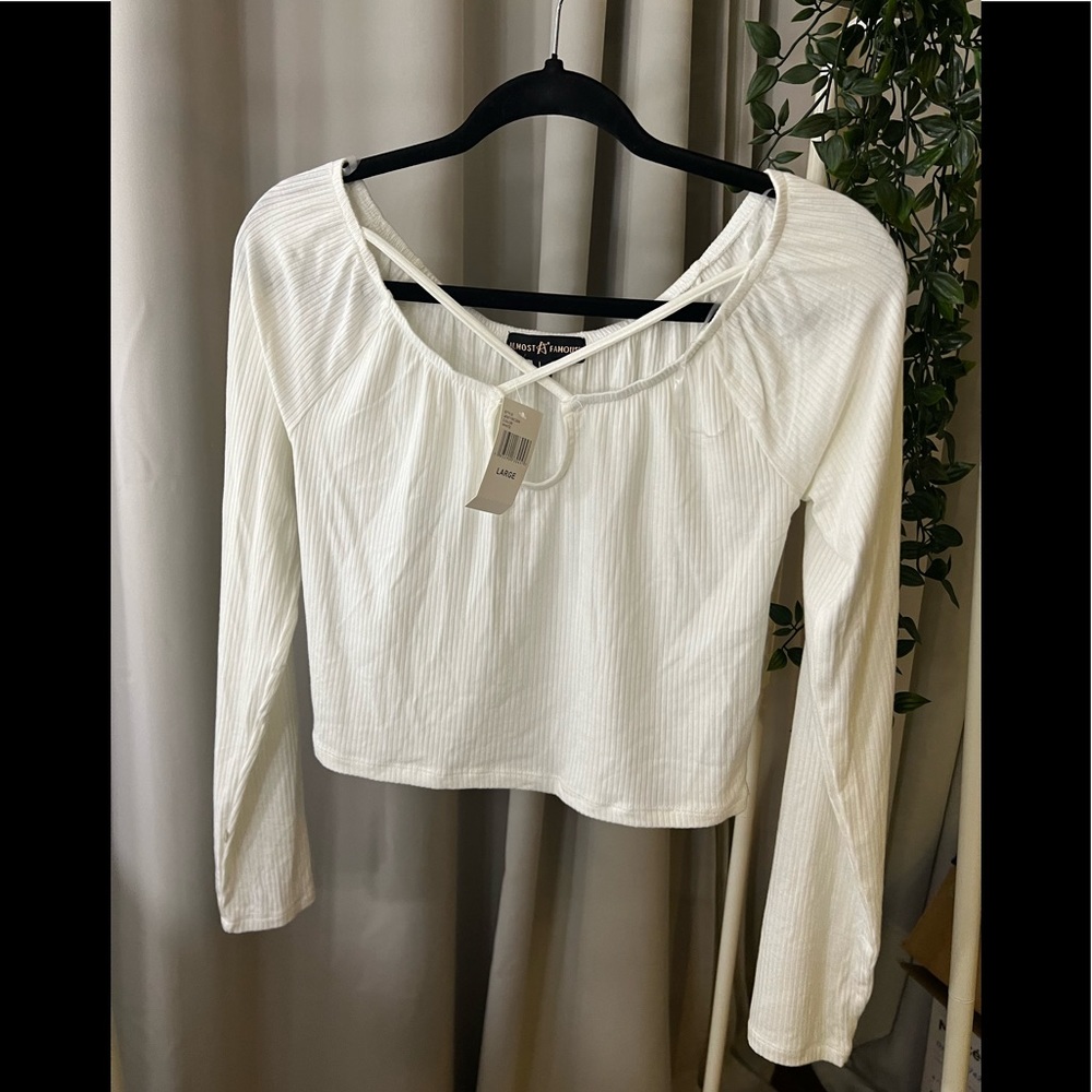 White crop top